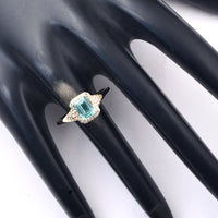 1.01 Ct Octagon Step Cut Natural Emerald 14K Gold Ring