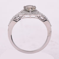 1.54 Ct Pear Mixed Cut Natural Tourmaline 950 Platinum Ring