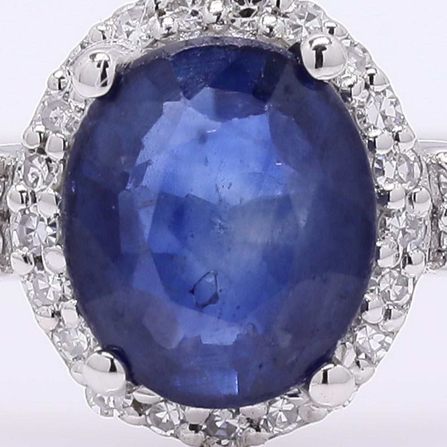 1.17 Ct Oval Mixed Cut Natural Sapphire 950 Platinum Ring