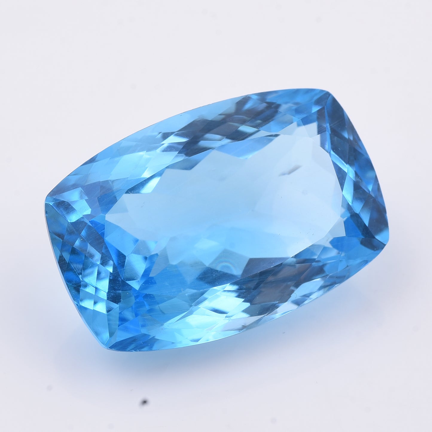 41.15 Natural Topaz Blue Topaz Rectangular Cushion Mixed Cut Gemstone