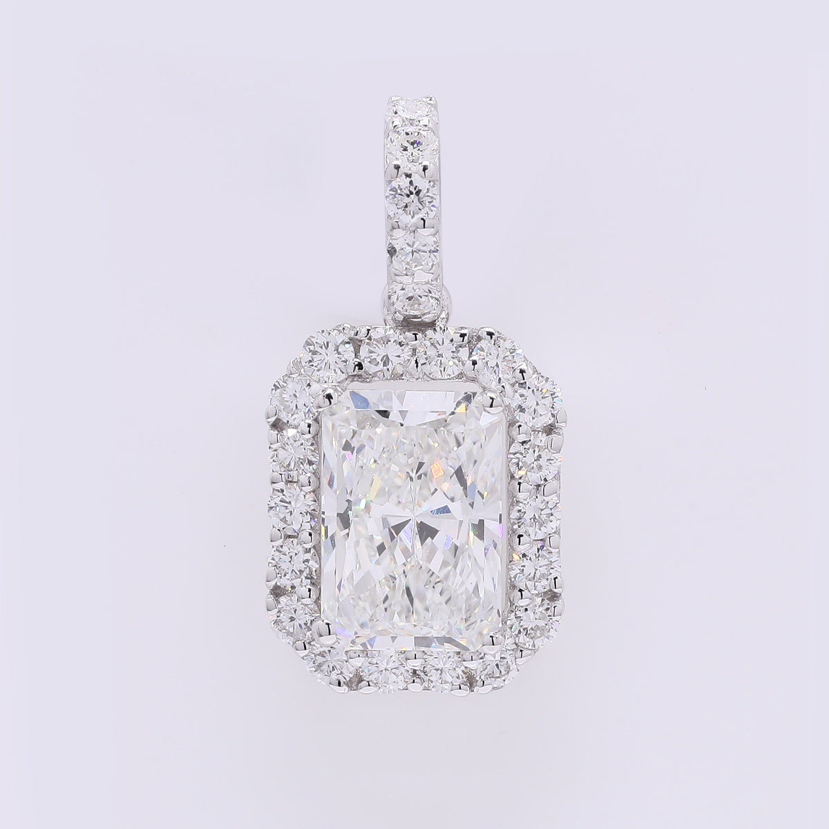 2.43 Carats Lab Grown Diamond 14K Gold Pendant