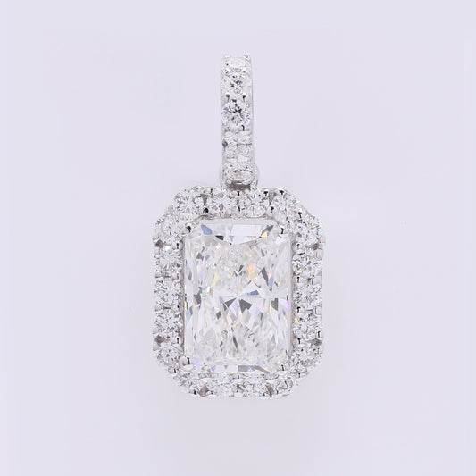 2.43 Carats Lab Grown Diamond 14K Gold Pendant