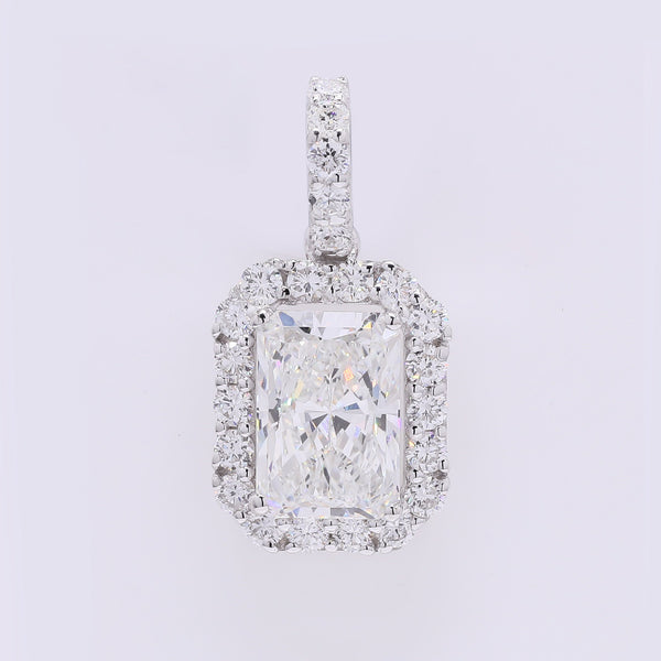2.43 Carats Lab Grown Diamond 14K Gold Pendant