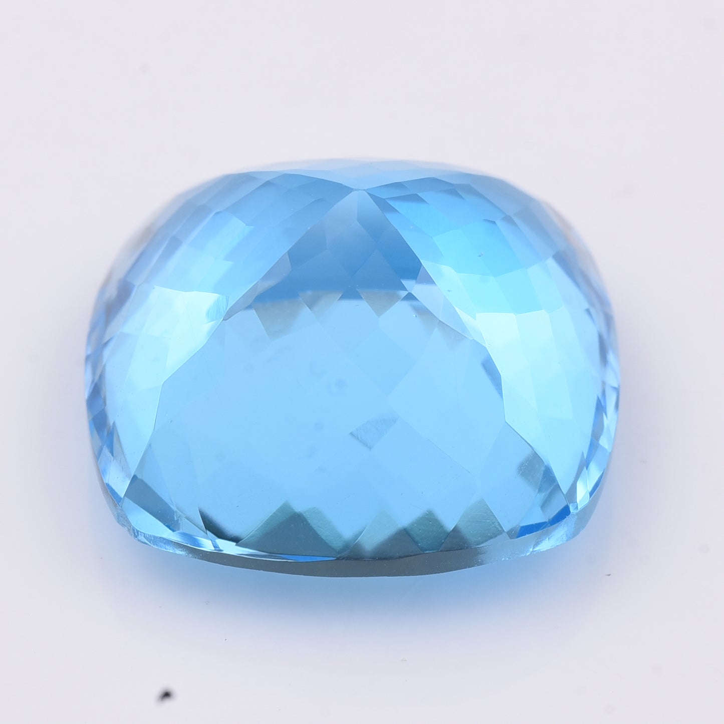 38.9 Natural Topaz Blue Topaz Cushion Mixed Cut Gemstone