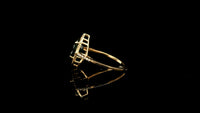 2.72 Ct Oval Natural Sapphire 14K Gold Ring