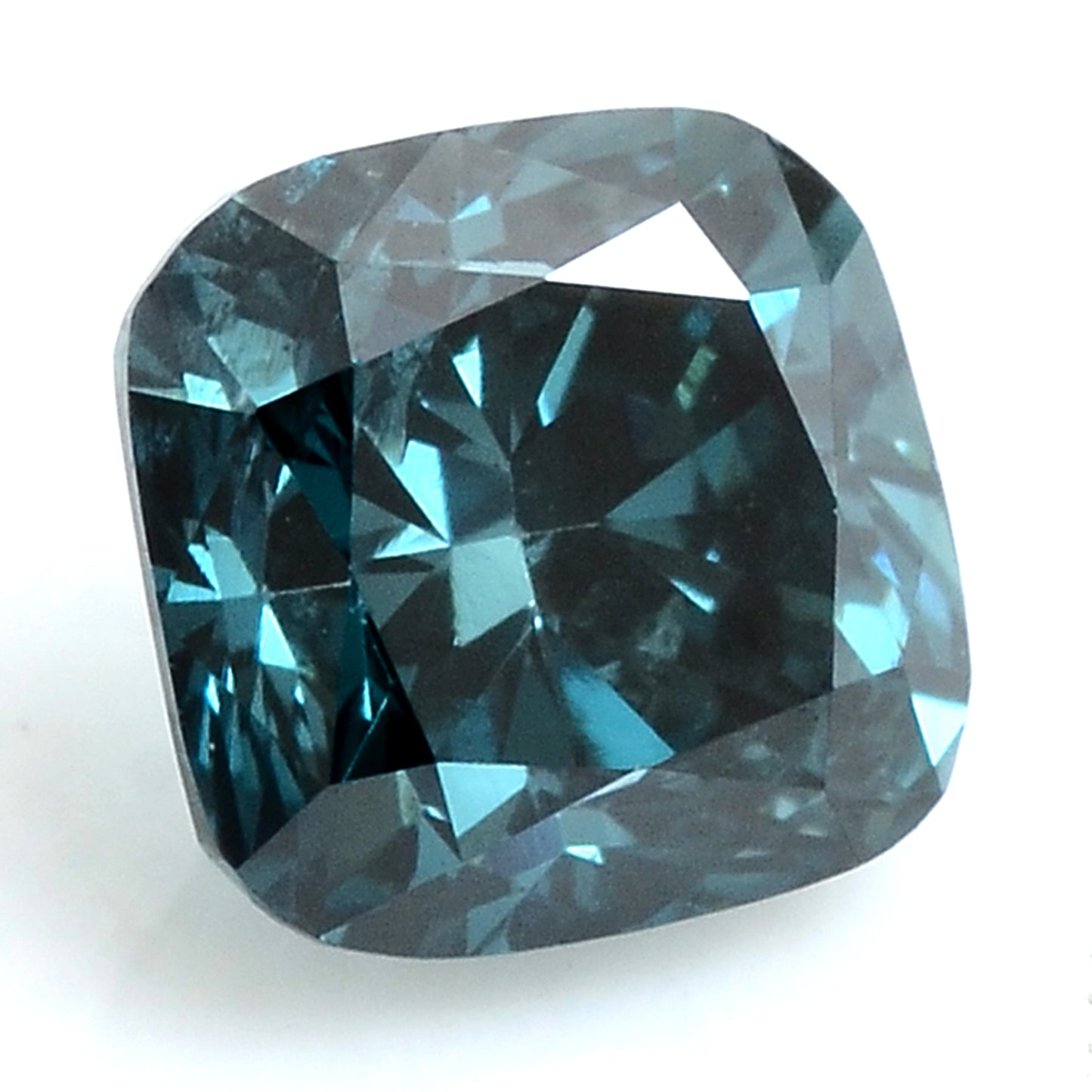 0.42 Carat Blue Diamond Cushion Loose Gemstone