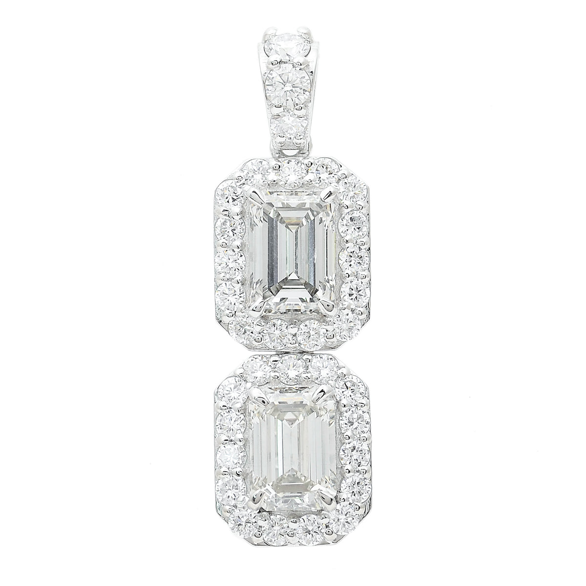 2.99 Carats Lab Grown Diamond 14K Gold Pendant