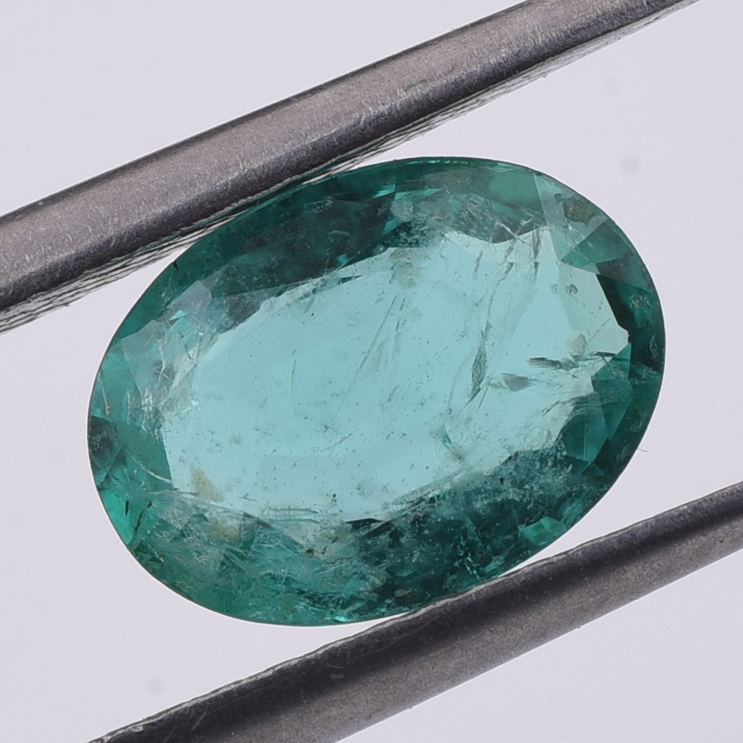 1.45 Natural Beryl Emerald Oval Mixed Cut Gemstone