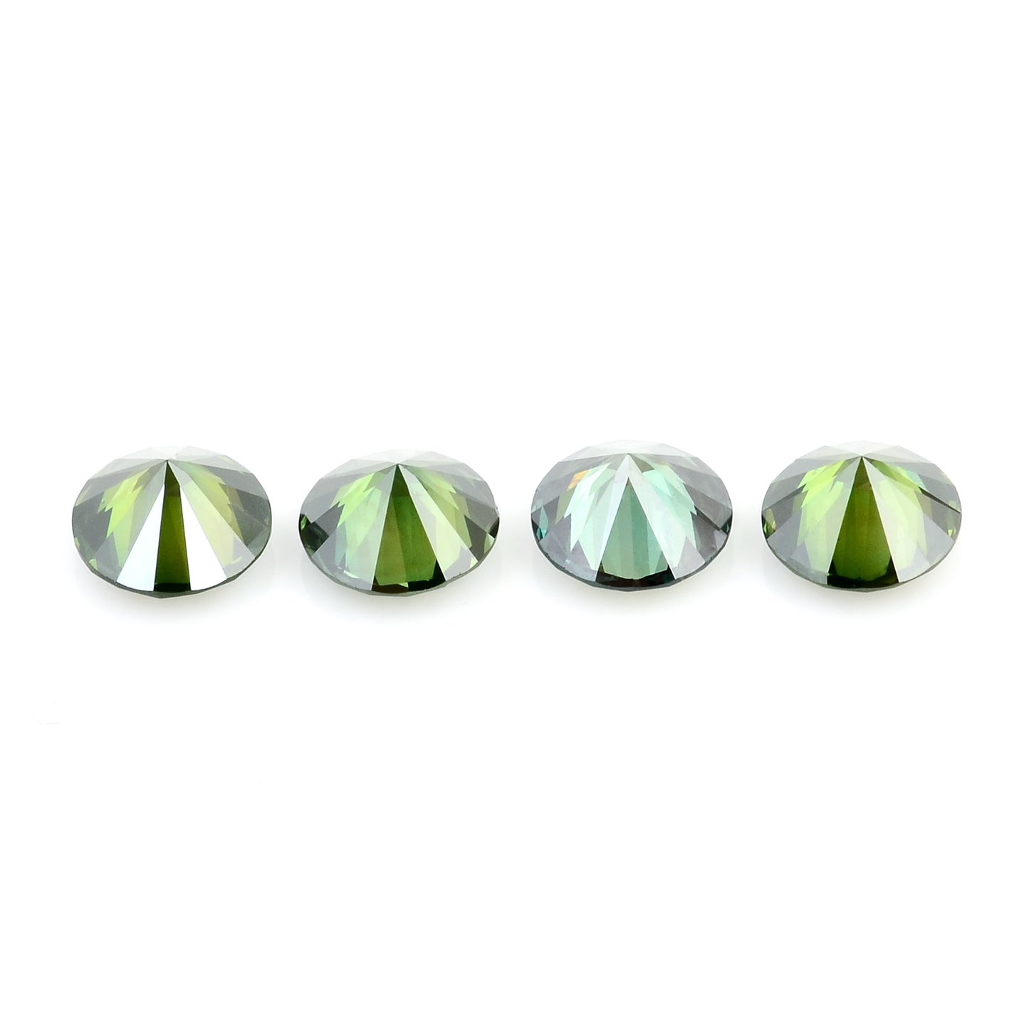 0.73 Green Diamond Round Loose Gemstone