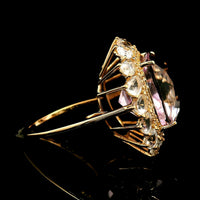 18.33 Ct Cushion Kunzite 14K Gold Ring