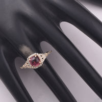 1.47 Ct Cushion Tourmaline 9K Gold Ring