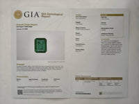 4.99 Ct Octagon Step Cut Natural Beryl Emerald 950 Platinum Ring