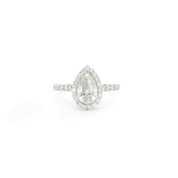 1.38 Carats Lab Grown Diamond 14K Gold Ring