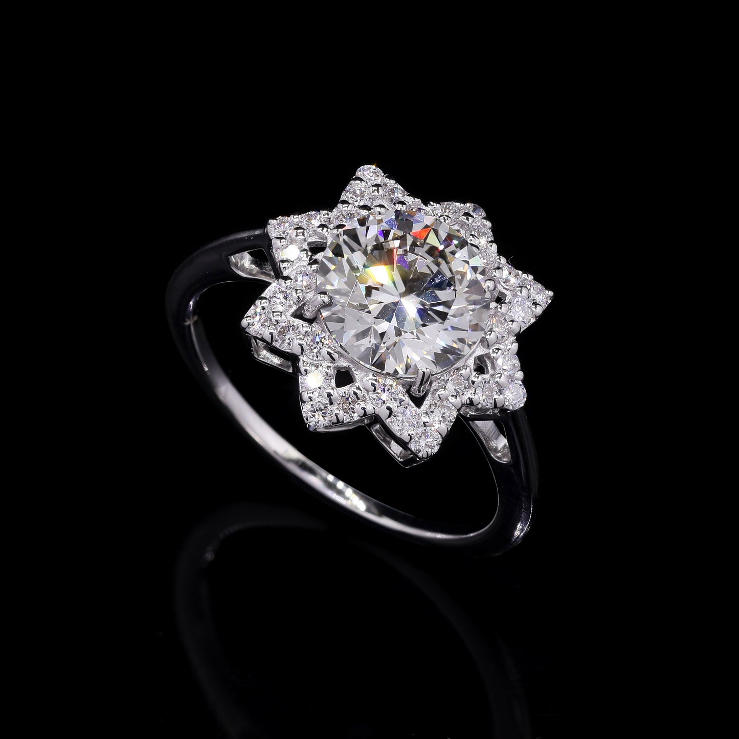 2.49 Carats Lab Grown Diamond 14K Gold Ring