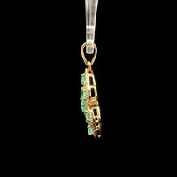 1.35 Ct Oval Emerald 14K Gold Pendant