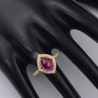 2.29 Ct Oval Tourmaline 9K Gold Ring