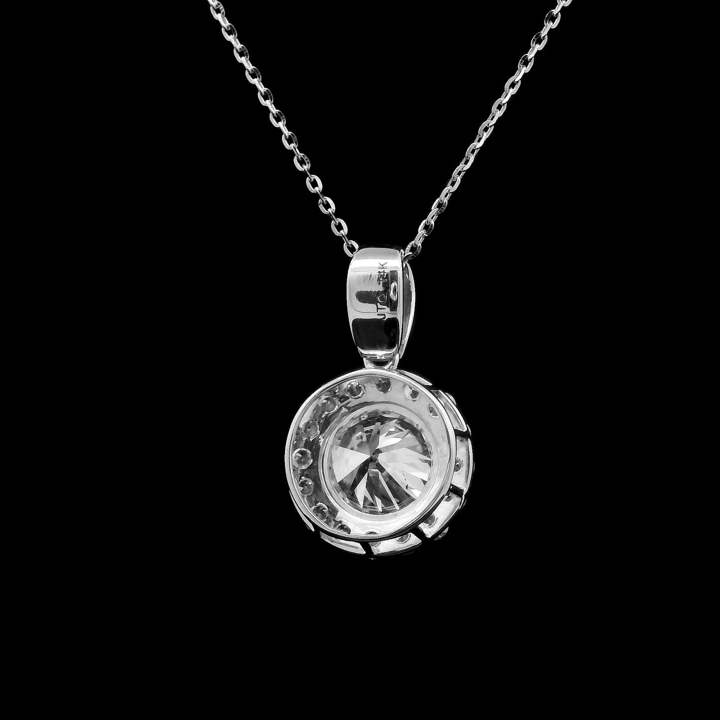 1.98 Ct Round Lab Grown Diamond 14K Gold Pendant