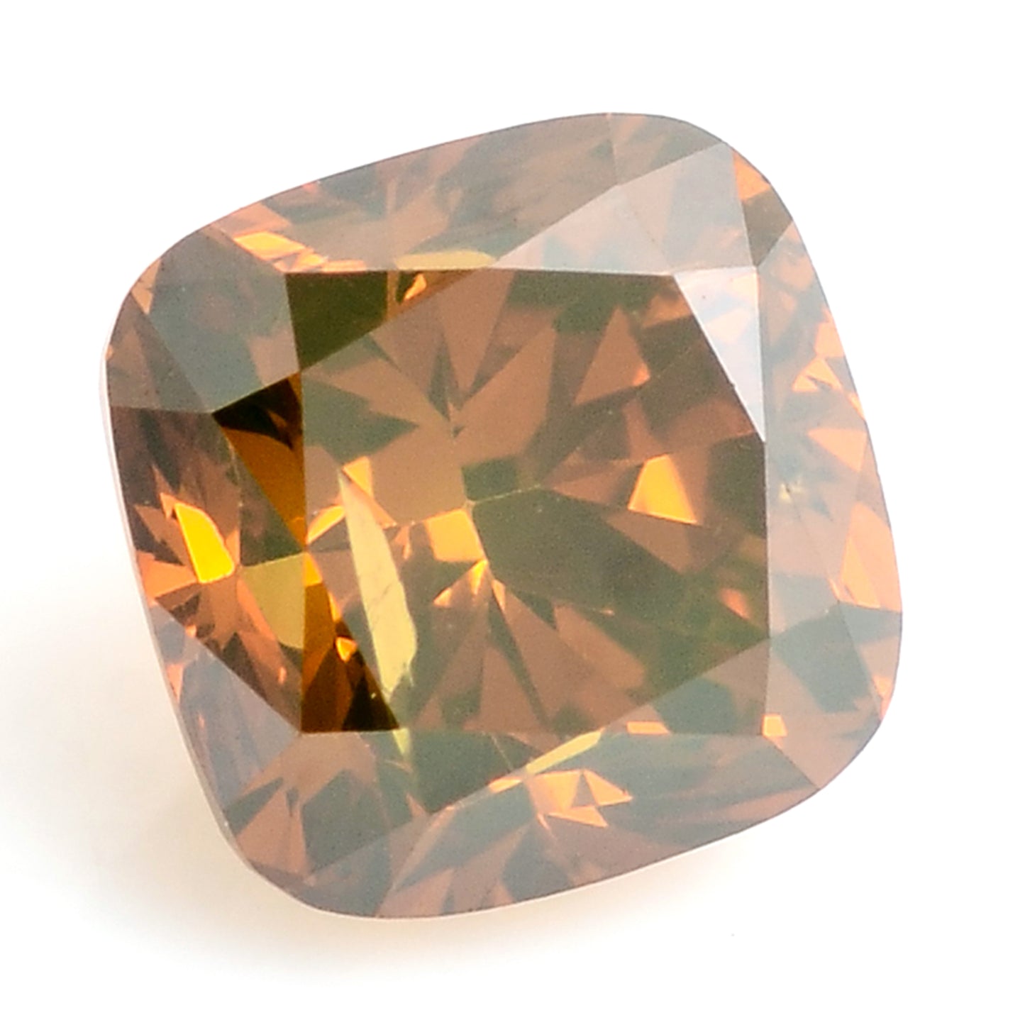 0.35 Carat Red Diamond Cushion Loose Gemstone