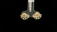 1.97 Ct Oval Tanzanite 14K Gold Earrings