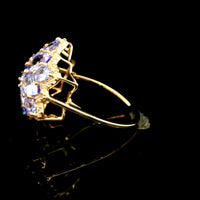 3.47 Ct Pear Tanzanite 14K Gold Ring
