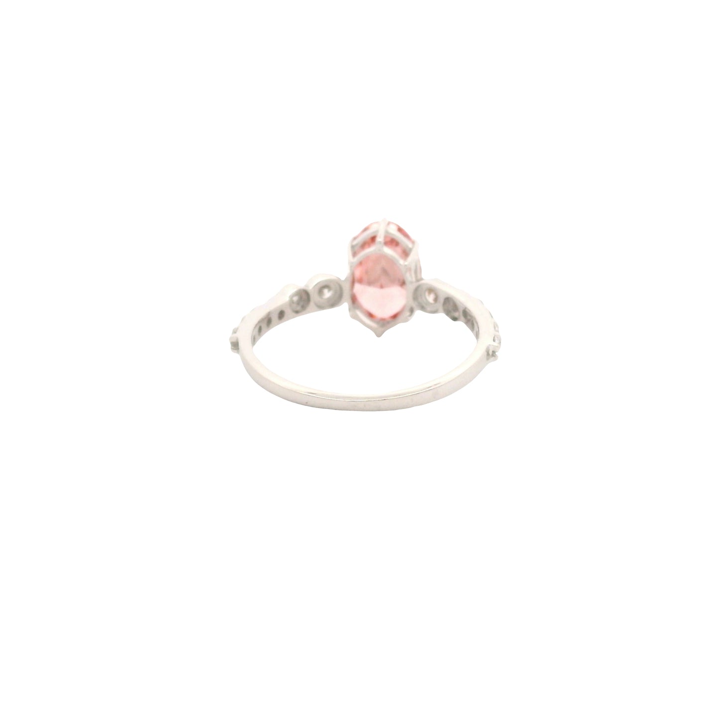 2.43 Carats Pink Lab Grown Diamond 14K Gold Ring