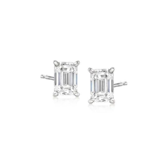 2.50 ct. t.w. Moissanite Stud Earrings in Sterling Silver