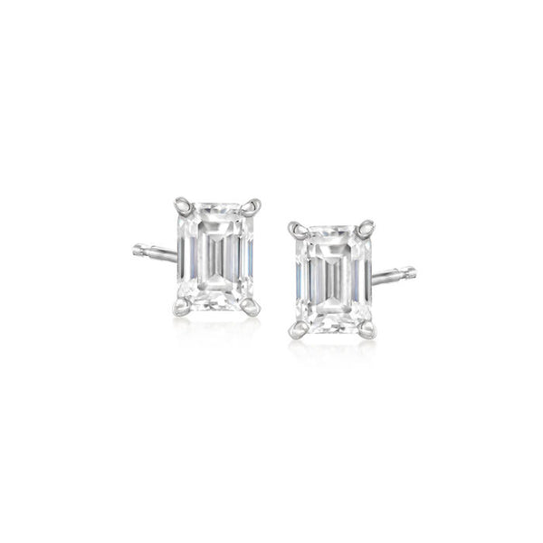 2.50 ct. t.w. Moissanite Stud Earrings in Sterling Silver