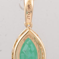1.47 Ct Marquise Emerald 9K Gold Pendant
