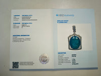 3.62 Ct Cushion Natural Emerald 14K Gold Pendant