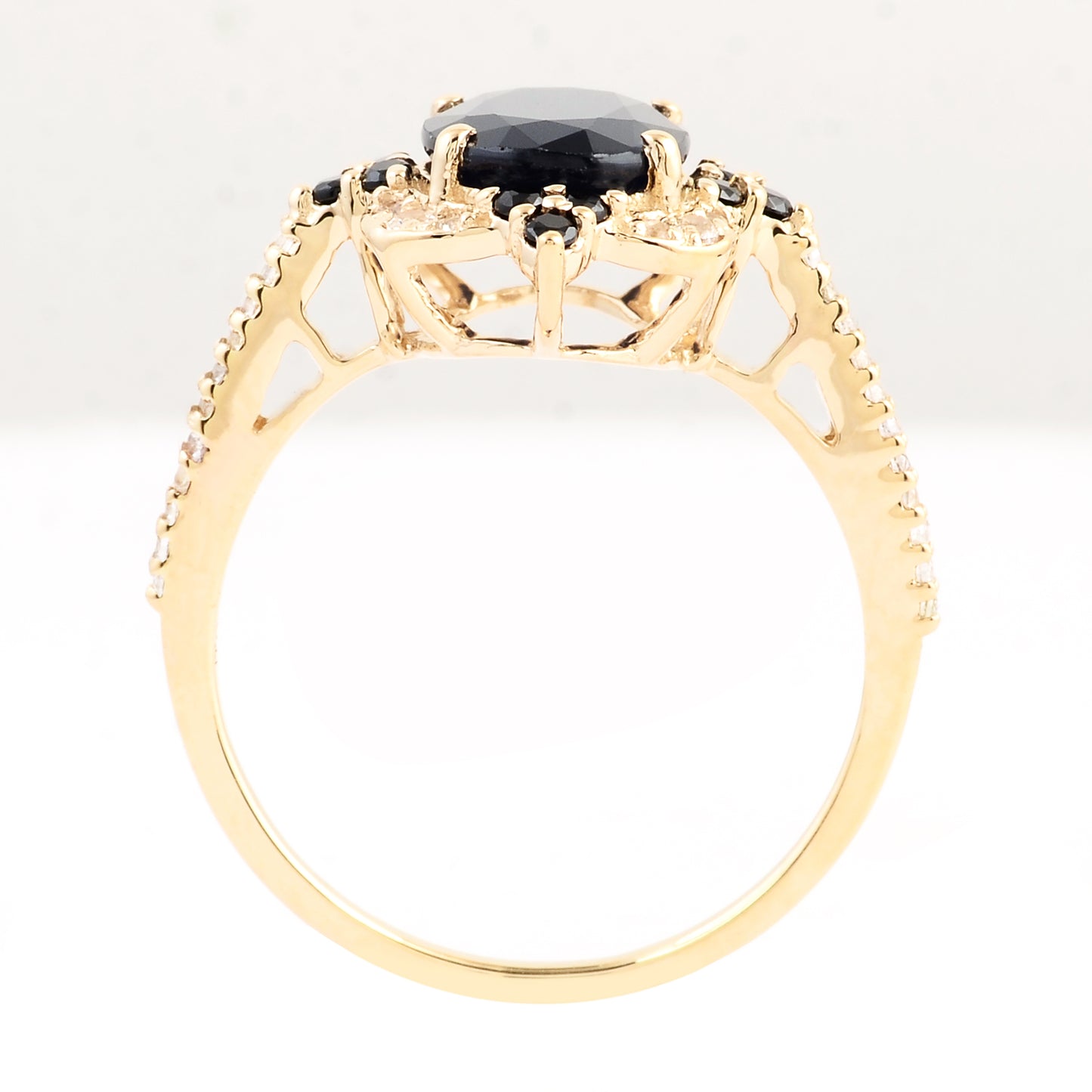 2.87 Ct Oval Sapphire 14K Gold Ring