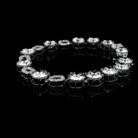 26.04 Ct Round Lab Grown Diamond 14K Gold Bracelet