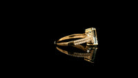 2.69 Ct Octagon Natural Aquamarine 14K Gold Ring