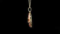 2.95 Ct Oval Tourmaline 14K Gold Pendant