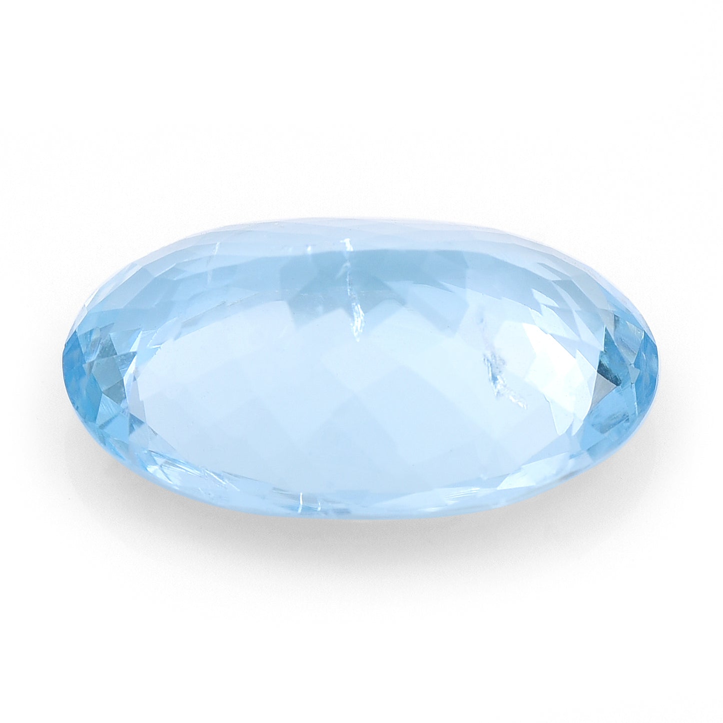 7.47 Natural Beryl Aquamarine Oval Mixed Cut Gemstone