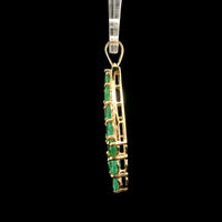 2.51 Ct Oval Emerald 14K Gold Pendant