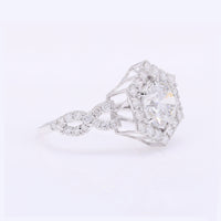 2.90 Carats Lab Grown Diamond 14K Gold Ring