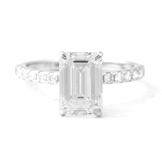 3.03 Carats Lab Grown Diamond 14K Gold Ring