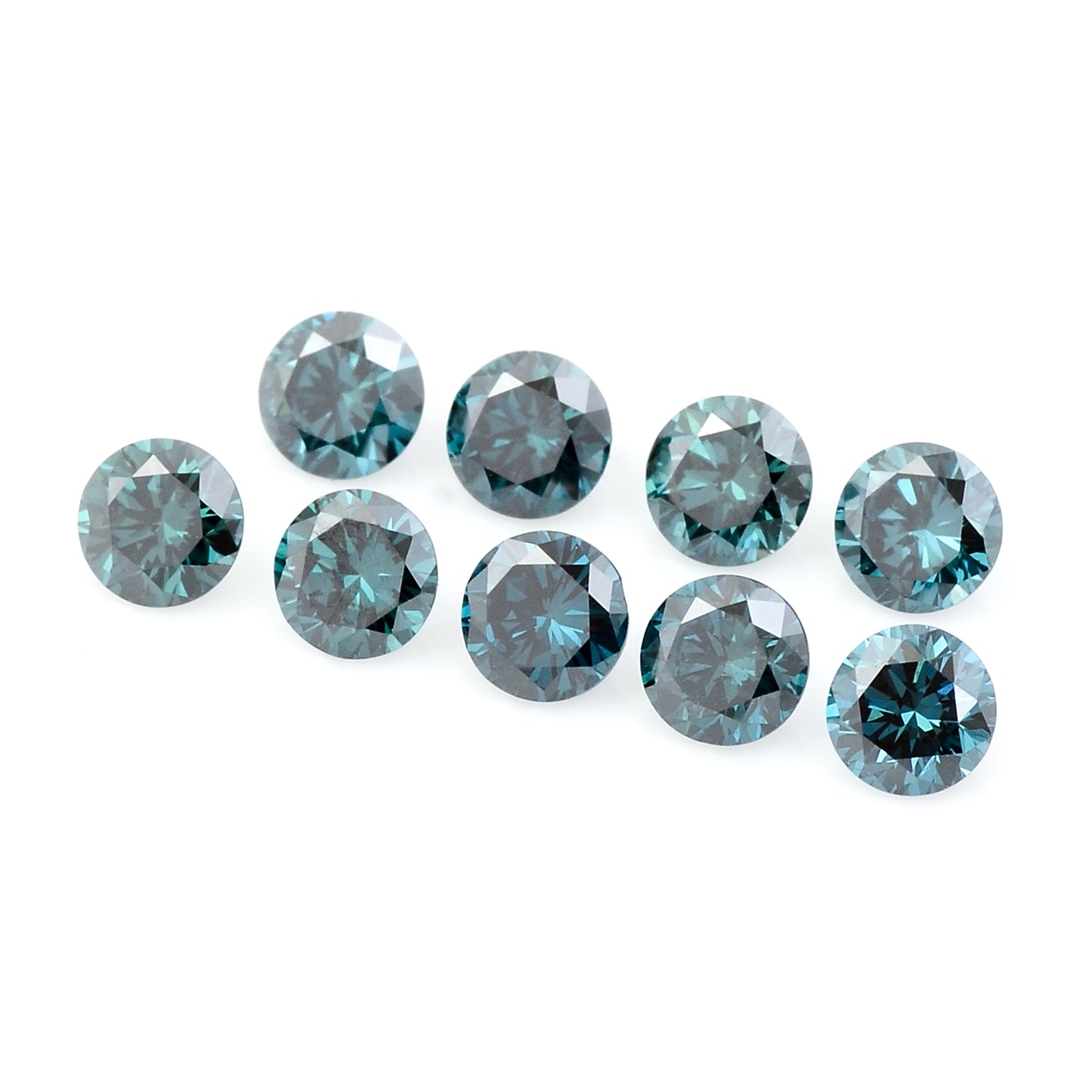 0.73 Blue Diamond Round Loose Gemstone
