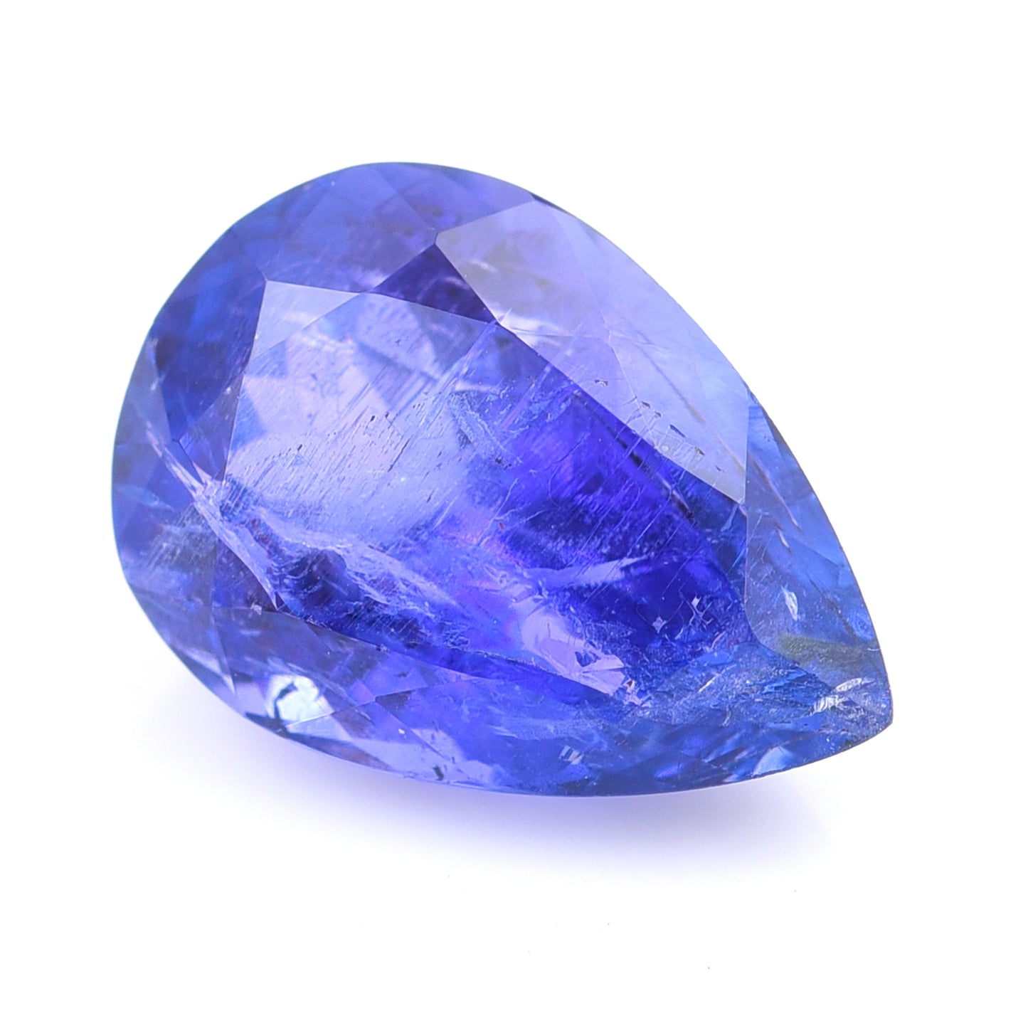 6.82 Natural Zoisite Tanzanite Pear Mixed Cut Gemstone