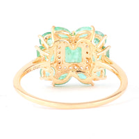 1.41 Ct Square Emerald 14K Gold Ring