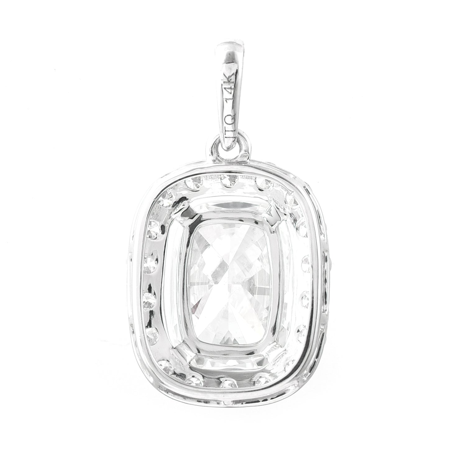 2.43 Carats Lab Grown Diamond 14K Gold Pendant