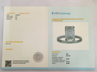3.04 Carats Lab Grown Diamond 14K Gold Ring