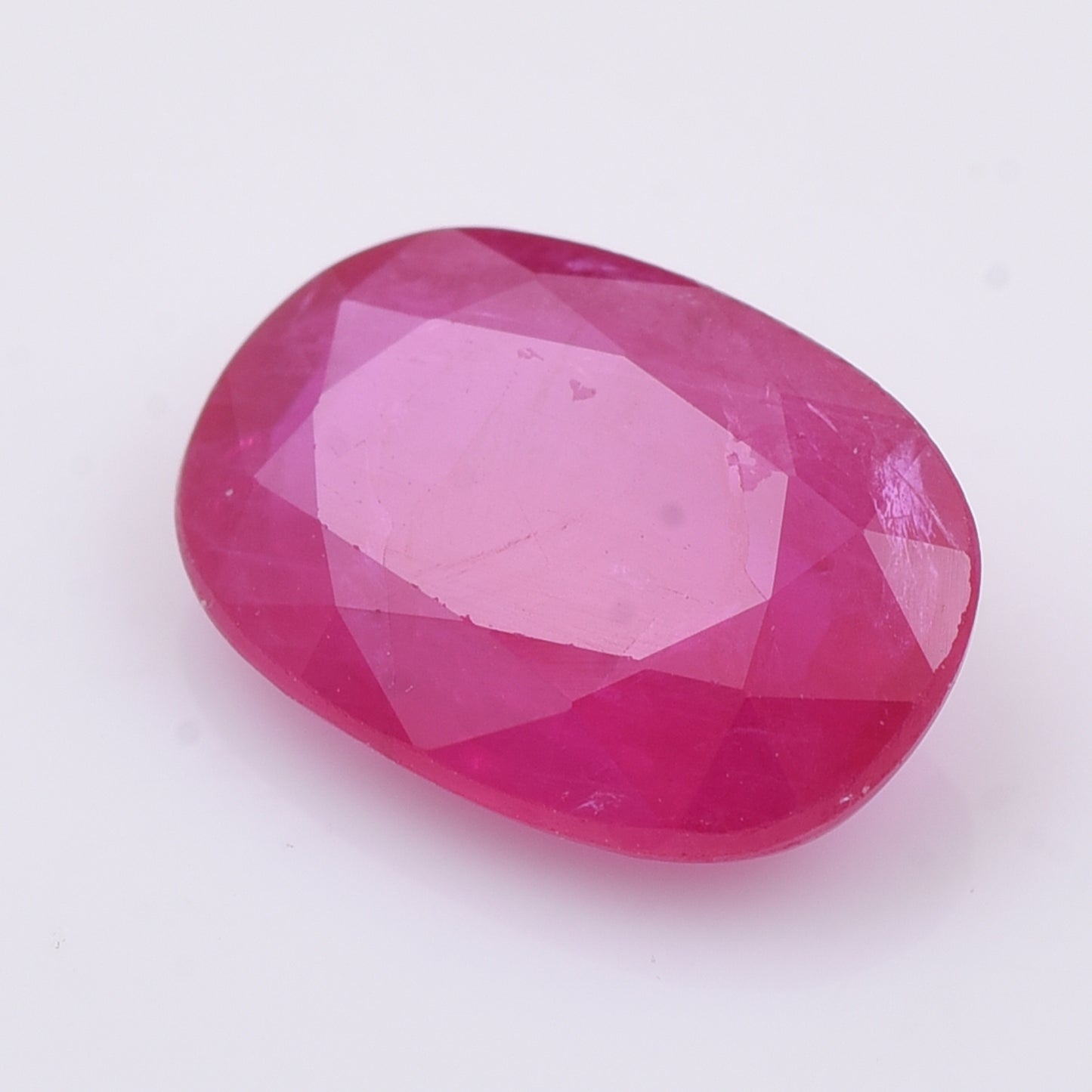 2.1 Natural Corundum Ruby Oval Mixed Cut Gemstone