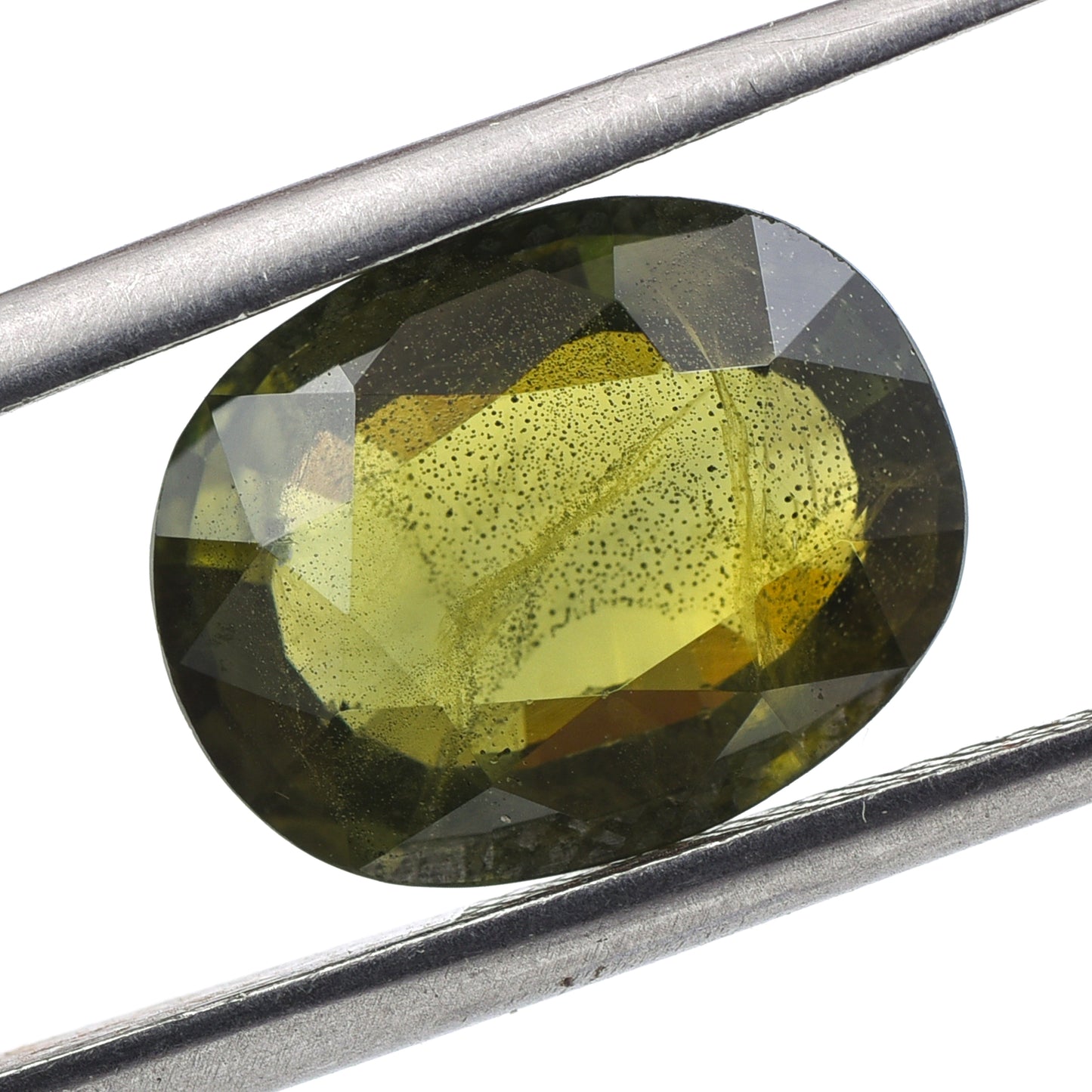 6.72 Natural Corundum Green Sapphire Rectangular Cushion Mixed Cut Gemstone