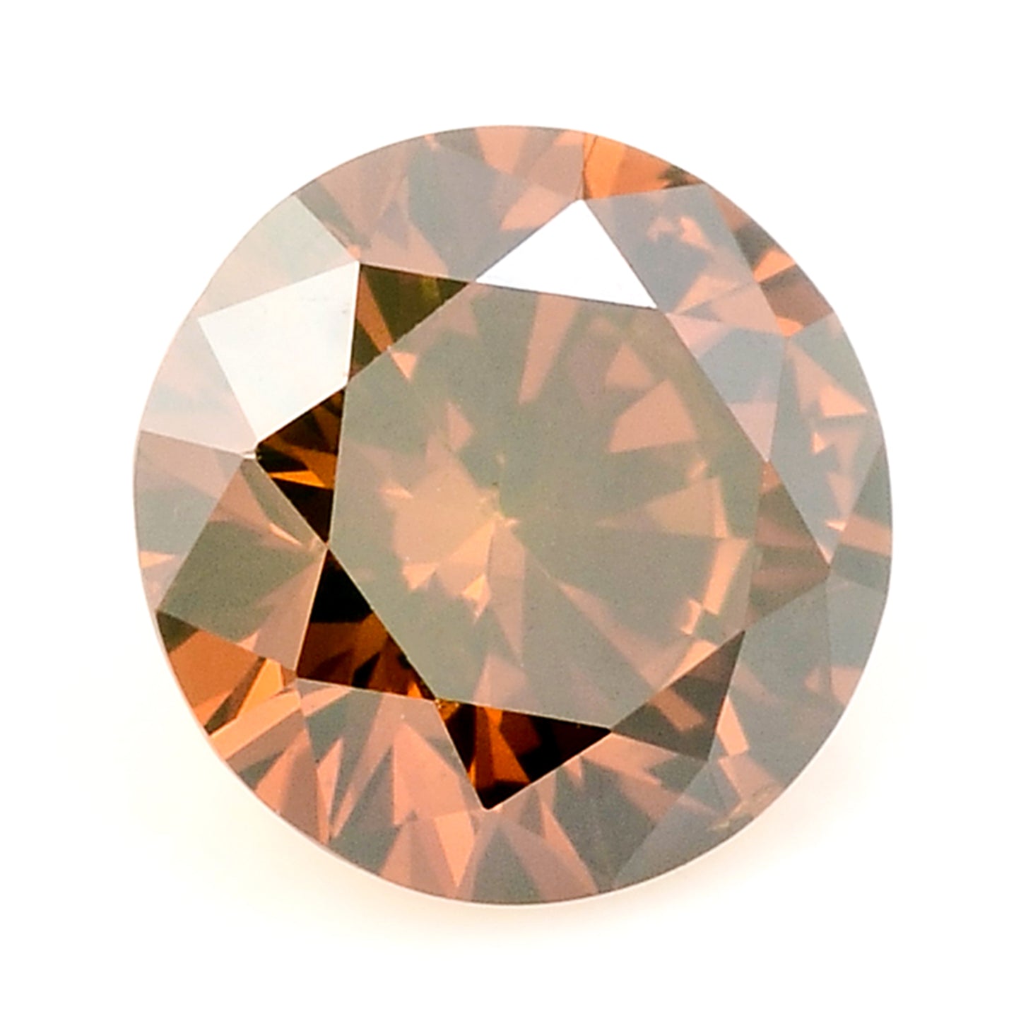 0.27 Red Diamond Round Loose Gemstone