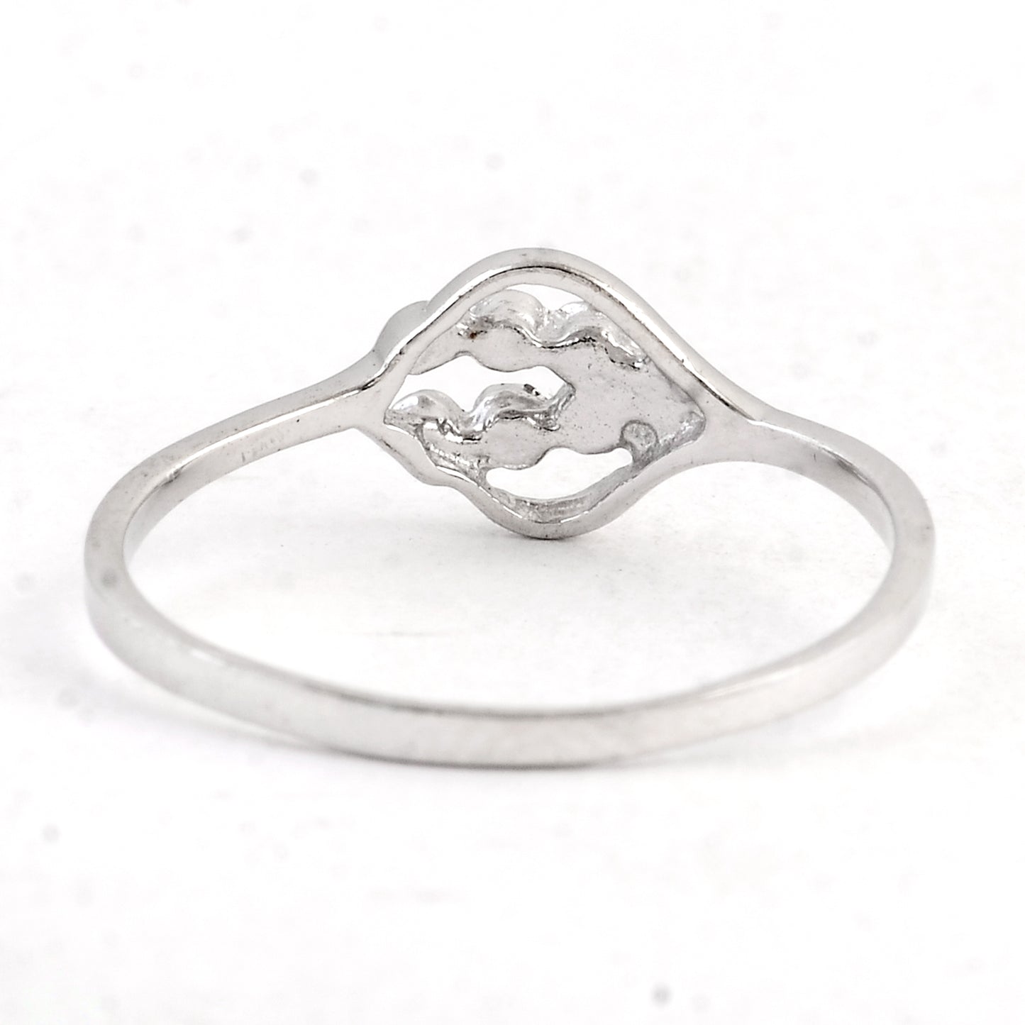 0.00 Ct Plain 925 Sterling Silver Ring