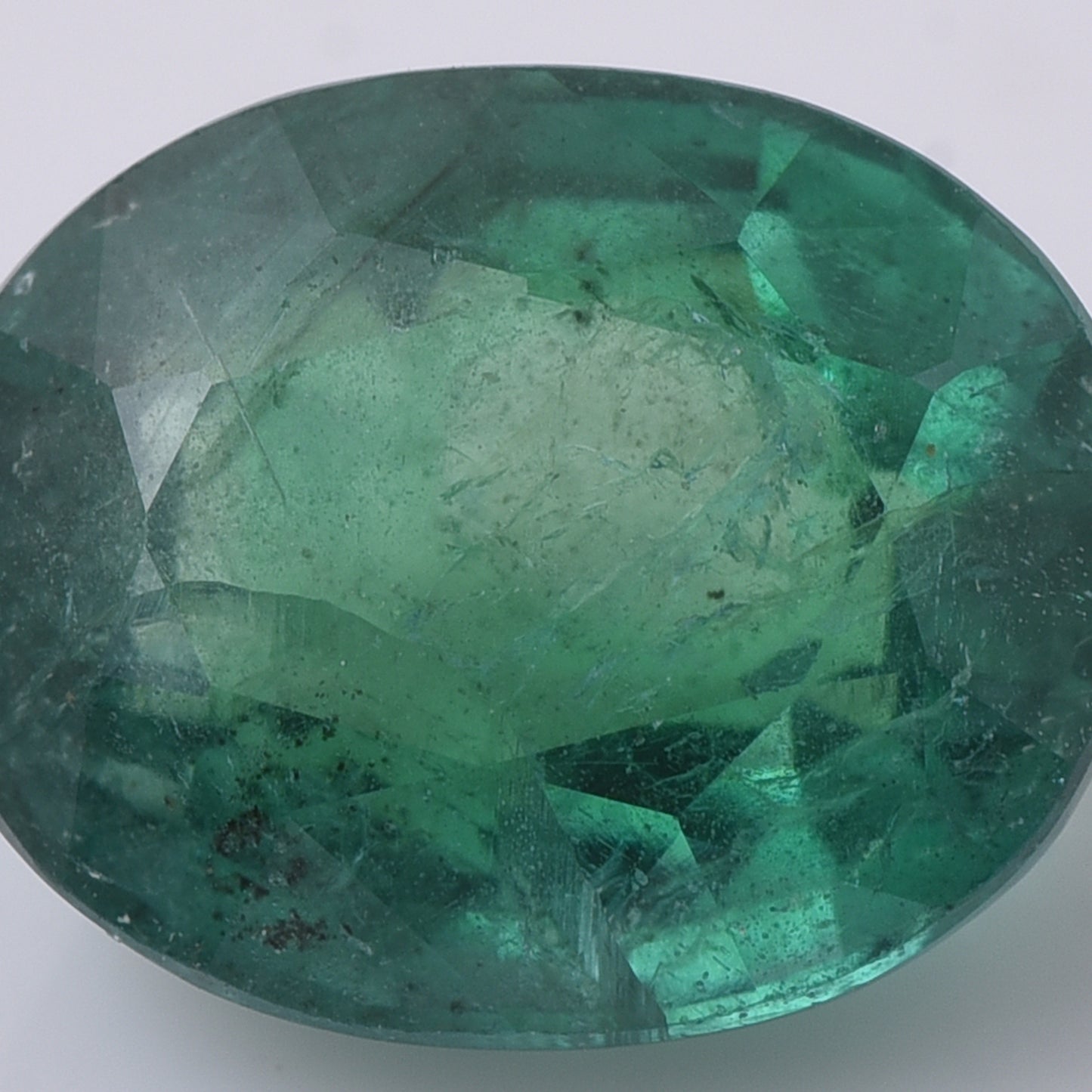 4.09 Natural Beryl Emerald Oval Mixed Cut Gemstone