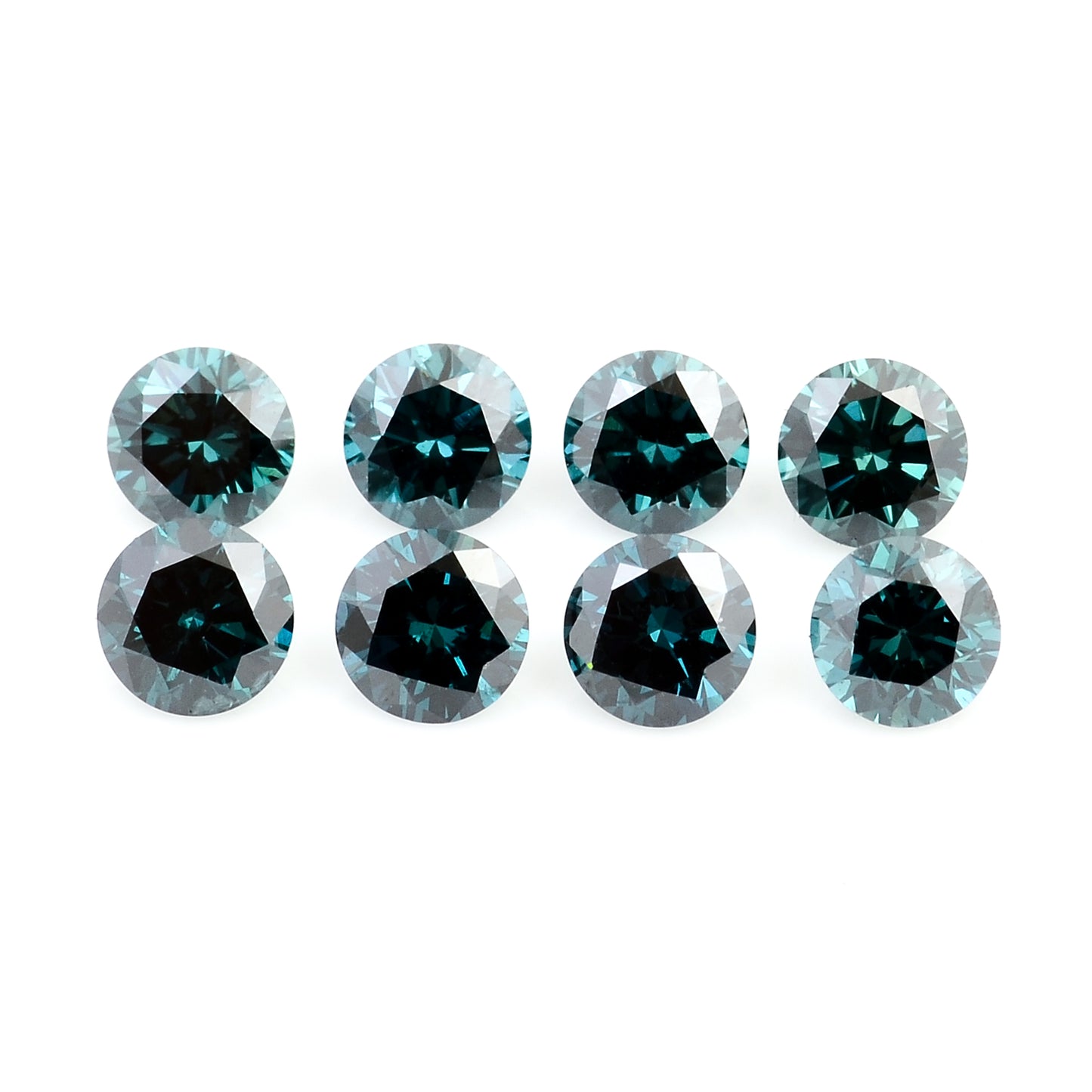 0.71 Blue Diamond Round Loose Gemstone