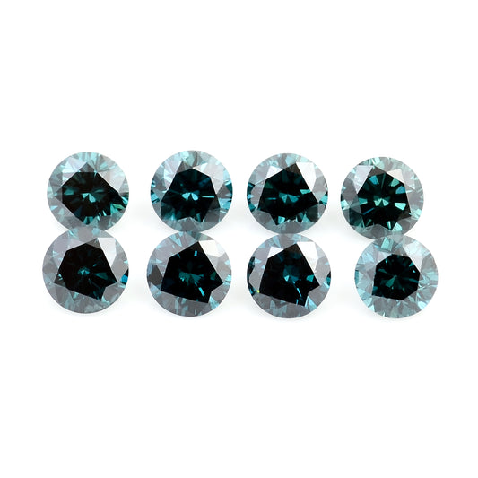 0.71 Blue Diamond Round Loose Gemstone