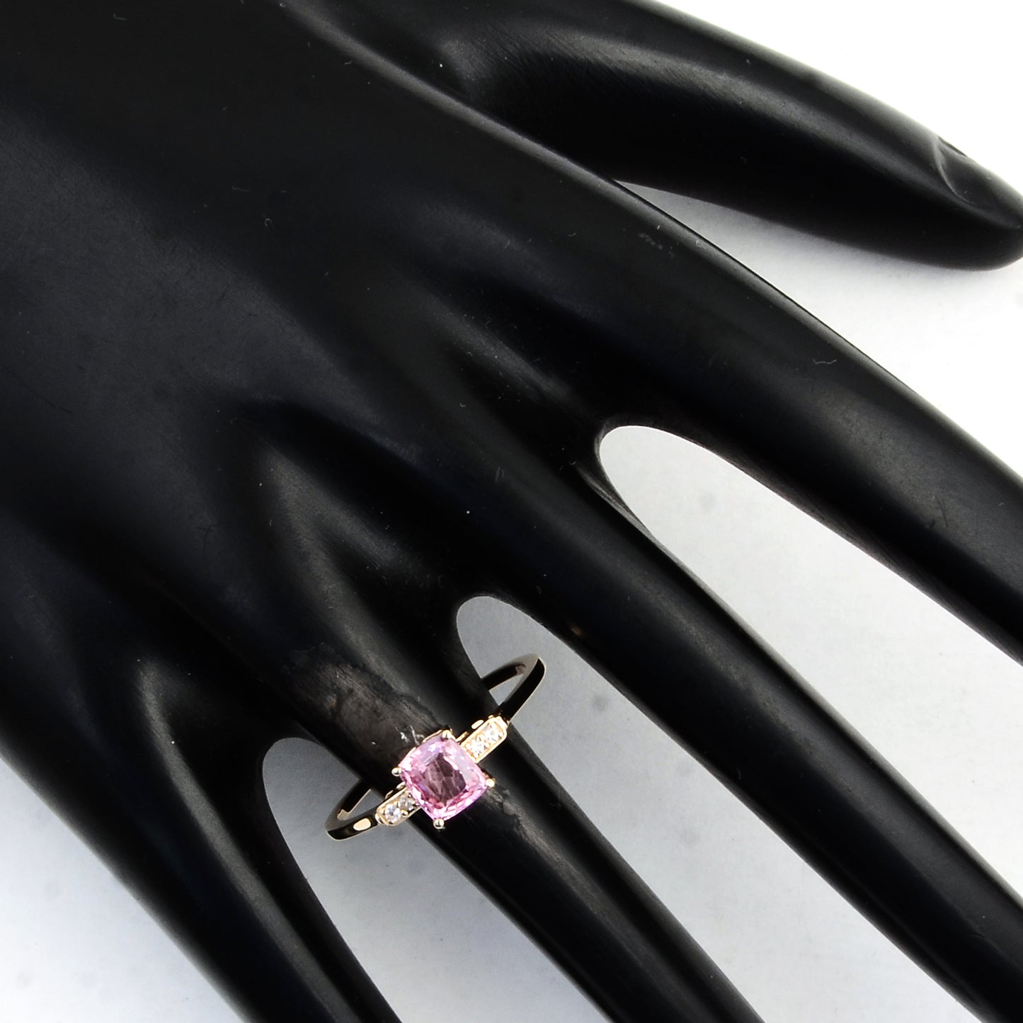 0.79 Ct Square Spinel 14K Gold Ring